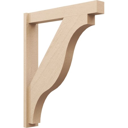 Ekena Millwork 5 1/2-in W x 32-in D x 40-in H Funston Block Rough Cedar Woodgrain TimberThane Outlooker, Primed Tan OUTUR055X32X40FST44RCPR